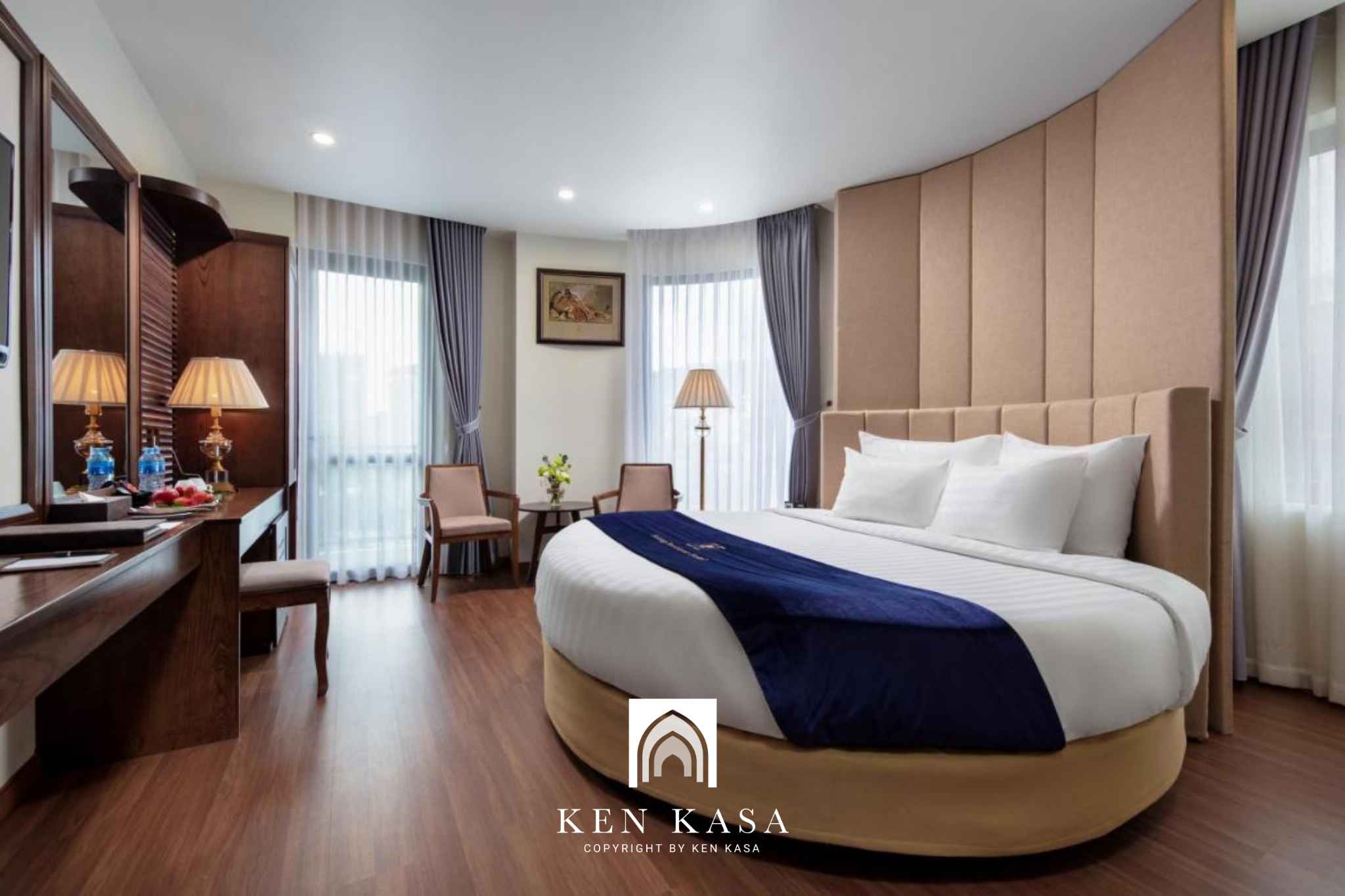 Không gian nội thất tại phòng ngủ của khách sạn